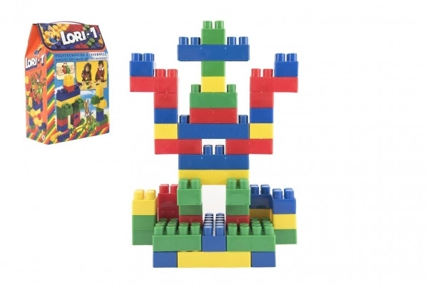 Klocki LORI 1 plastikowe 50 sztuk w pudełku 19x28x10 cm