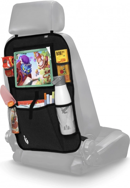 Organizer na siedzenie + kieszeń na tablet, czarny