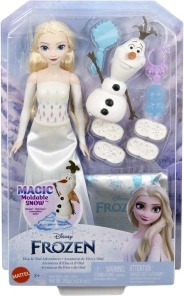 Frozen lalka Elsa z Olafem i magicznym śniegiem