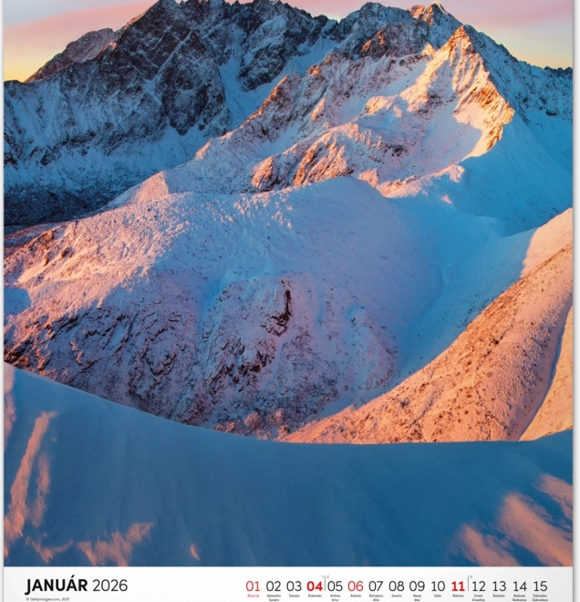 Kalendarz ścienny Tatry 2026