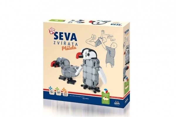 Zestaw konstrukcyjny SEVA ZWIERZĘTA Pisklęta plastik 347 elementów w pudełku 35x33x5cm