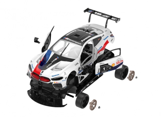 Rastar RC zestaw konstrukcyjny 1:18 BMW M8 GTE biały 66 elementów