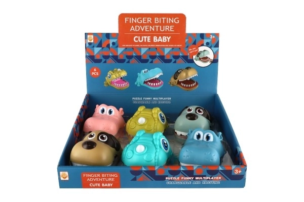 Gra zręcznościowa gryzienie palcy zwierzątko plastikowe 12x16cm różne rodzaje