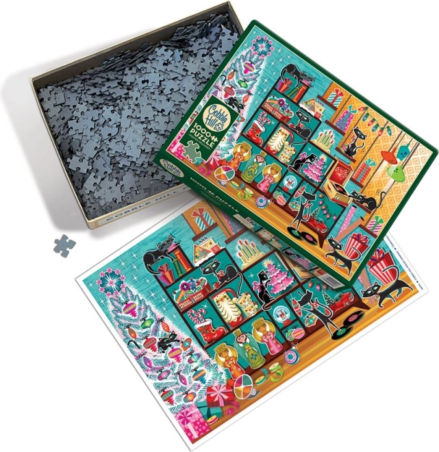 Puzzle Świąteczne Kotki 1000 elementów
