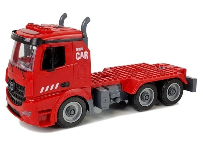 Zestaw DIY Strażacki Wóz 2w1 z Wymiennymi Podnośnikami