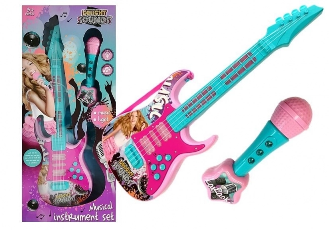 Gitara z mikrofonem Zestaw karaoke