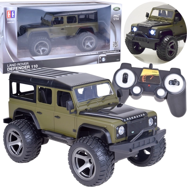 Zdalnie sterowany samochód terenowy LAND ROVER Defender 110 1:14