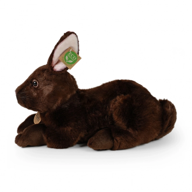 Pluszowy królik brązowy leżący 36 cm ECO-FRIENDLY