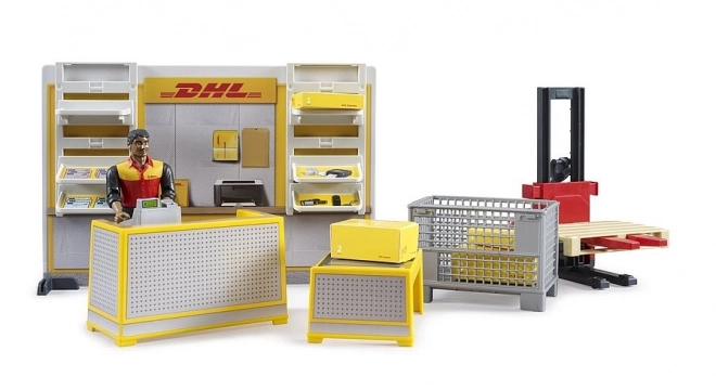 Bruder BWORLD Paczkomat DHL z akcesoriami