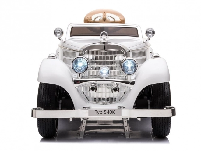 Retro auto na akumulator Mercedes-Benz 540K – Białe