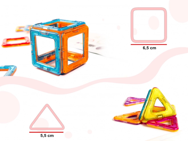 Magnetyczne klocki Magical Magnet 52 sztuk