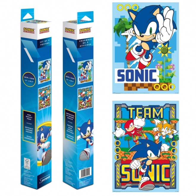 Zestaw mini plakatów Sonic