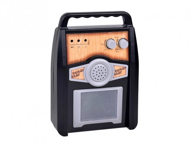 Elektryczna gitara z mikrofonem i wzmacniaczem dla dzieci karaoke