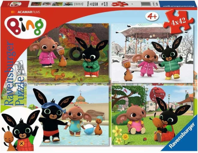Ravensburger puzzle Bing 4×42 elementy