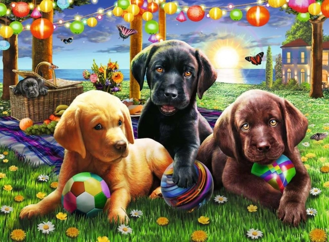 RAVENSBURGER Puzzle Psik piknik XXL 100 elementów