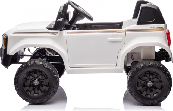Dziecięcy elektryczny samochodzik TOYOTA LAND CRUISER PRADO – biały