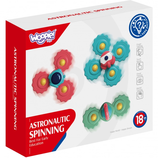Woopie dziecięcych spinners zabawka gryzak zestaw 3 sztuki