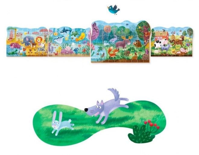 DODO Puzzle Zwierzęta: Podwodny świat 60 elementów