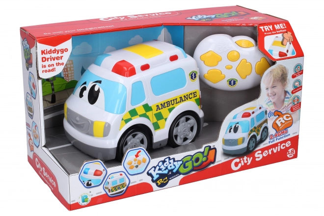 Kiddy Karetka RC na zdalne sterowanie z efektami 19 cm
