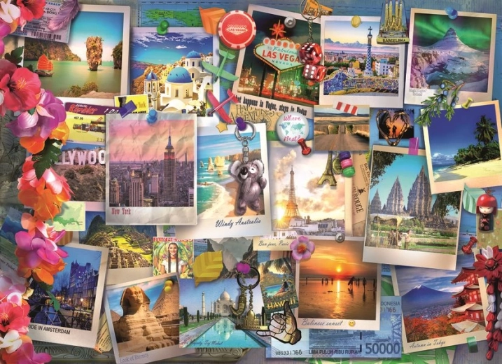 Ravensburger puzzle Podróżnicze skarby 500 elementów
