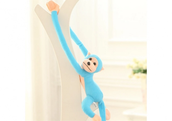 Maskot pluszowy Małpka z dźwiękiem Niebieska 60 cm