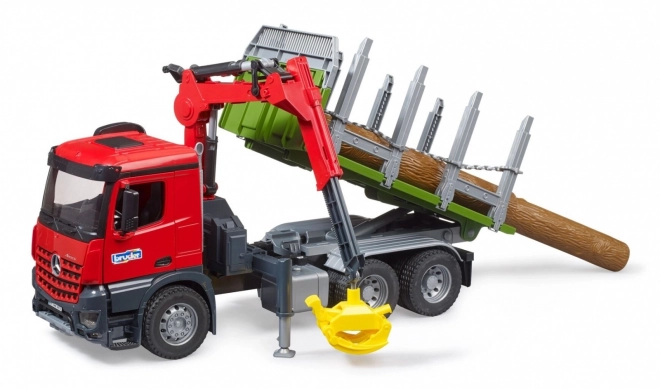 Bruder transporter drewna z żurawiem hydraulicznym