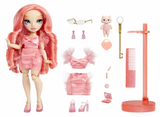 Rainbow High Nowi Przyjaciele - Modna lalka Pinkly Paige Pink