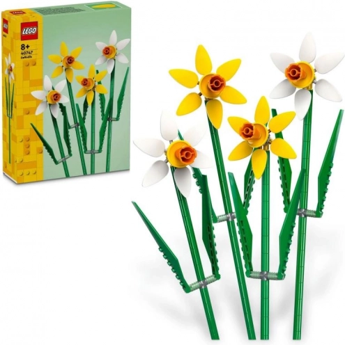 LEGO Żonkilki – żółte i białe narcyzy do wazonu