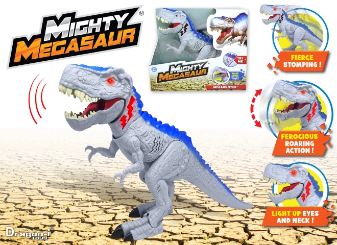 Dino chodzący ze świetlnymi i dźwiękowymi efektami 55 cm
