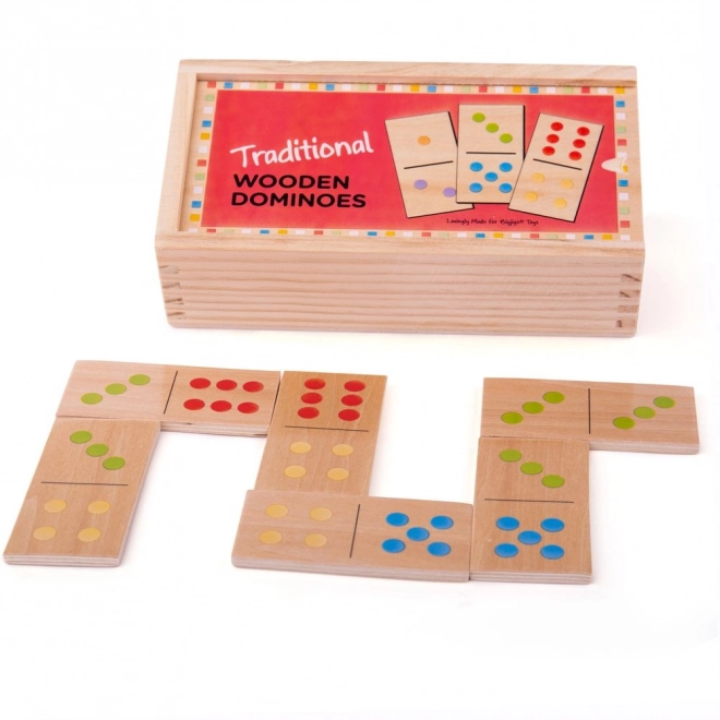 Bigjigs Toys Drewniane domino klasyczne