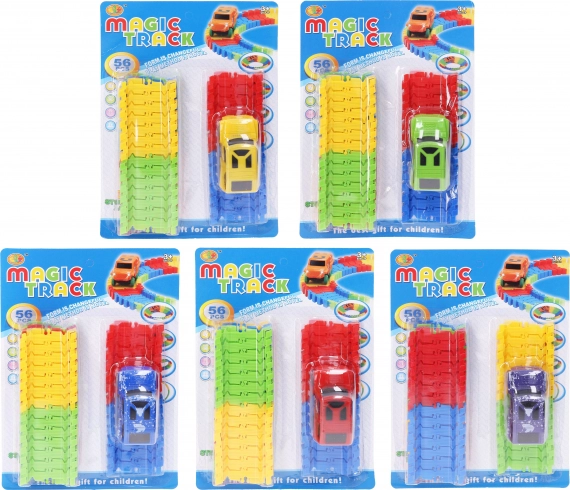 Dziecięca kolejka z autkiem 8 cm
