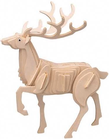 Woodcraft drewniane puzzle 3D jeleń