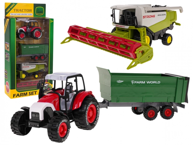 Zestaw pojazdów rolniczych Traktor + kombajn