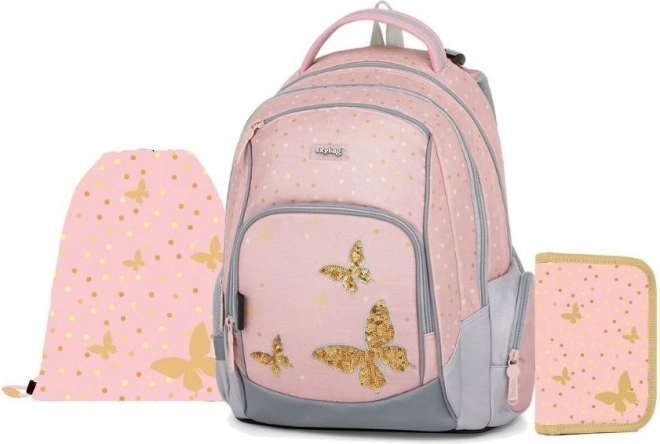OXYBAG Zestaw szkolny 3 szt. OXY GO Motyl