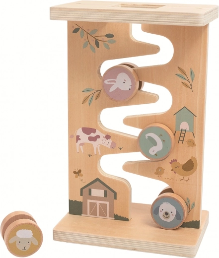 drewniany labirynt ze zwierzątkami 2Kids Toys
