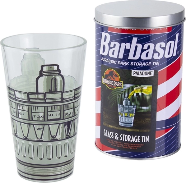 Szklanka JURSKI PARK 450 ml w prezentowej puszce BARBASOL