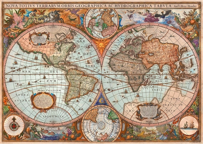 Puzzle historyczna mapa świata 3000 elementów SCHMIDT