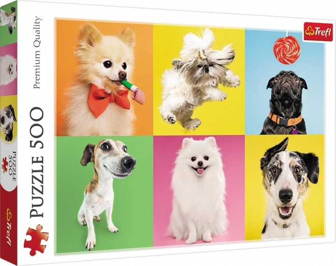 Puzzle Psi Kolaż 500 elementów - Trefl
