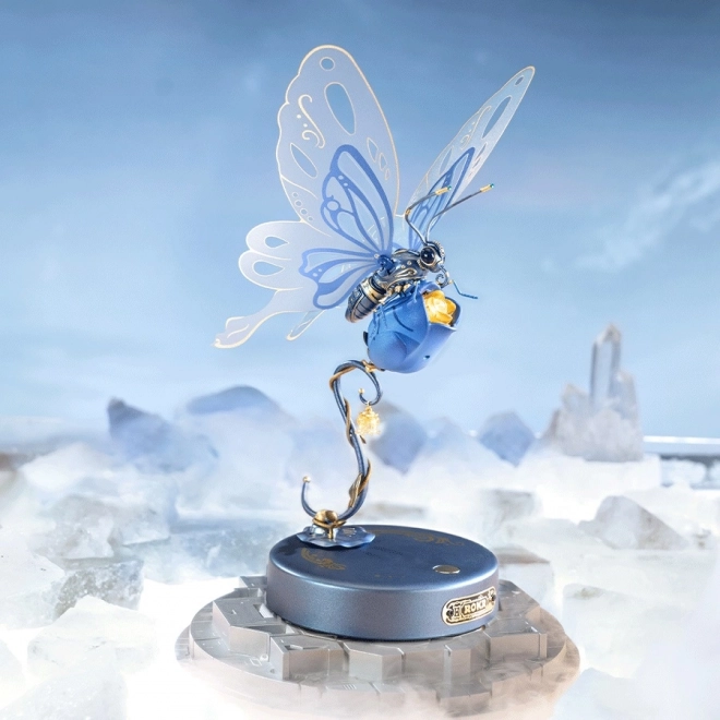 RoboTime 3D mechaniczna układanka Niebieski motyl