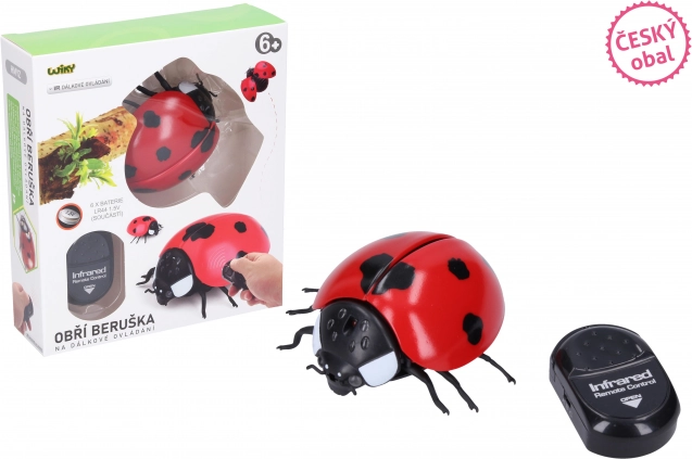 Ogromna biedronka RC na zdalne sterowanie 9 cm - czeskie opakowanie