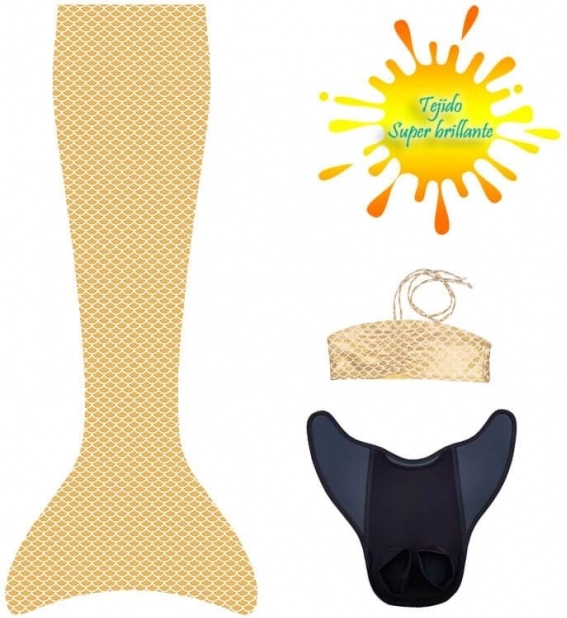 Zestaw z płetwą i bikini Aquaris Sunny