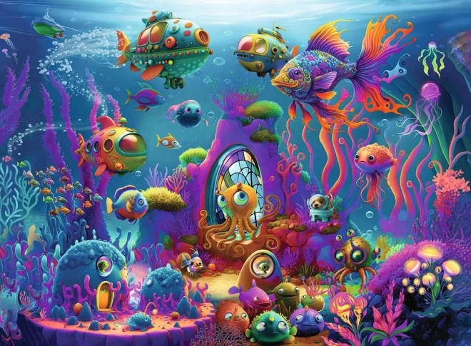 RAVENSBURGER puzzle kosmici w oceanie XXL 150 elementów