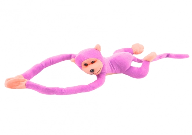 Pluszowa maskotka małpy z dźwiękiem różowa 60 cm