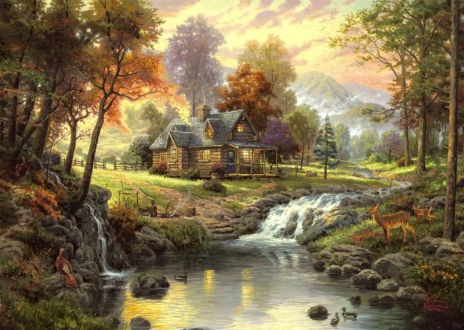 Puzzle Schronisko w górach 1000 elementów