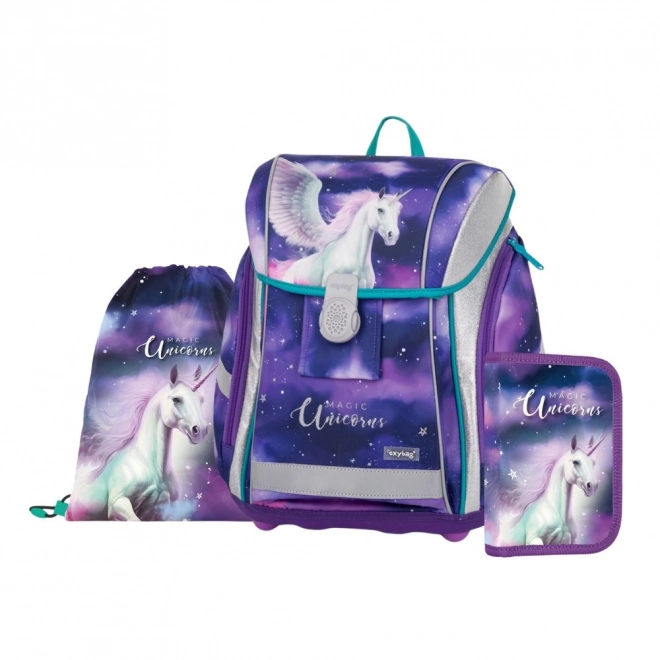 Zestaw Szkolny Oxybag Premium Light Pegaz - 3szt