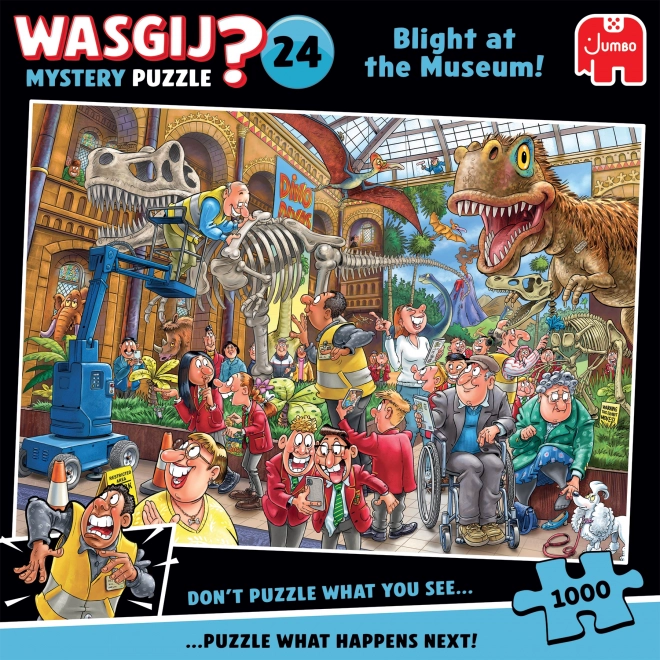 Puzzle JUMBO WASGIJ Mystery 24: Pleśń w muzeum 1000 części