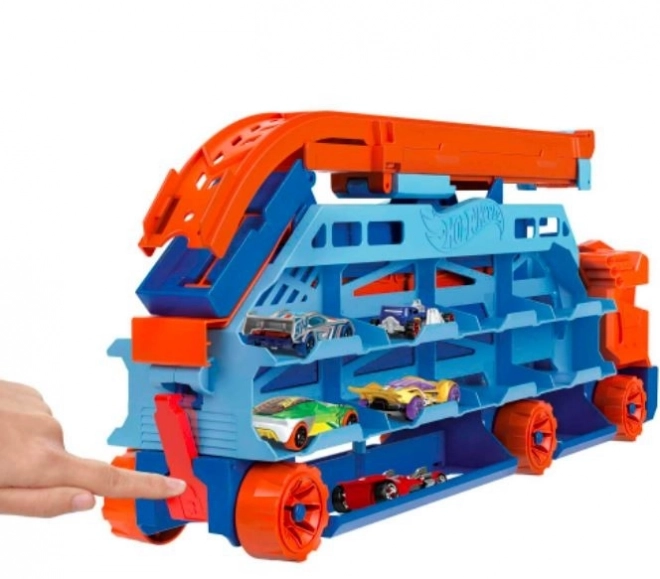 Hot Wheels Ciężarówka z wysokim torem HDY92