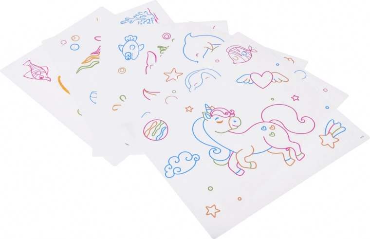 Tablica wielokrotnego użytku z szablonami