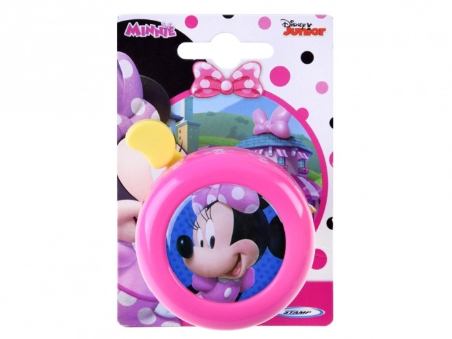 Różowy dzwonek rowerowy z Minnie