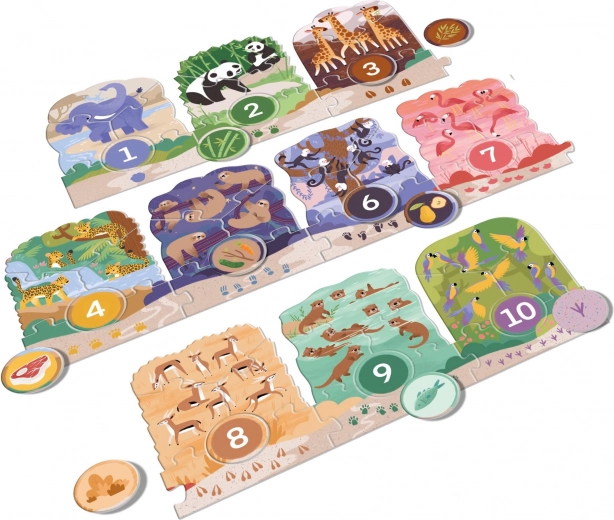 Liczenie od 1 do 10 ze zwierzątkami